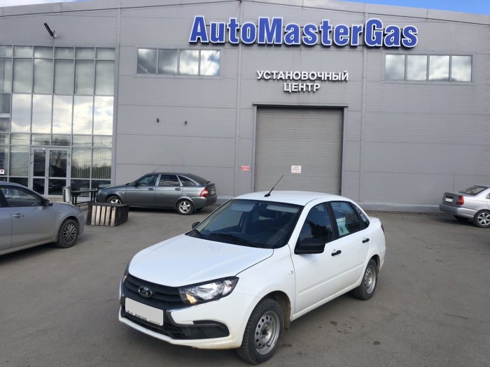 Установка ГБО на Lada Granta  2020г., ГБО 4 поколения, пропан LANDI RENZO (Италия), двигатель 1.6л. 4 цилиндра